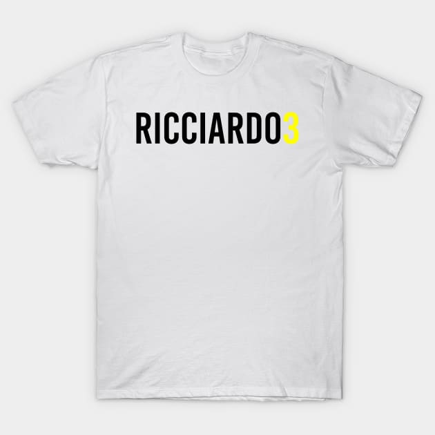 Daniel Ricciardo 3 Design T-Shirt by GreazyL